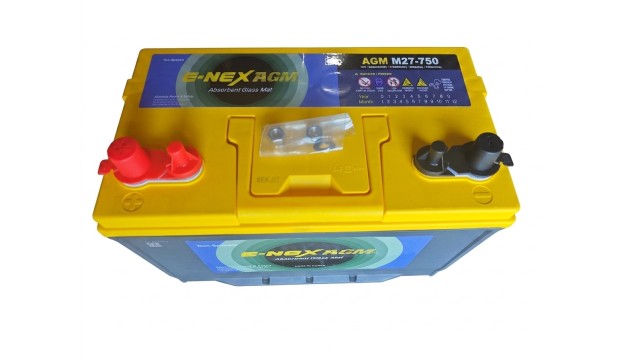 ΜΠΑΤΑΡΙΑ E-NEX DUAL AGM M27-750 90AH 750A/CCA 900A/CA