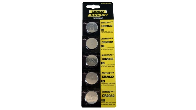 ΜΠΑΤΑΡΙΑ ΛΙΘΙΟΥ CR2032 MOTOBATT (5 τεμάχια)
