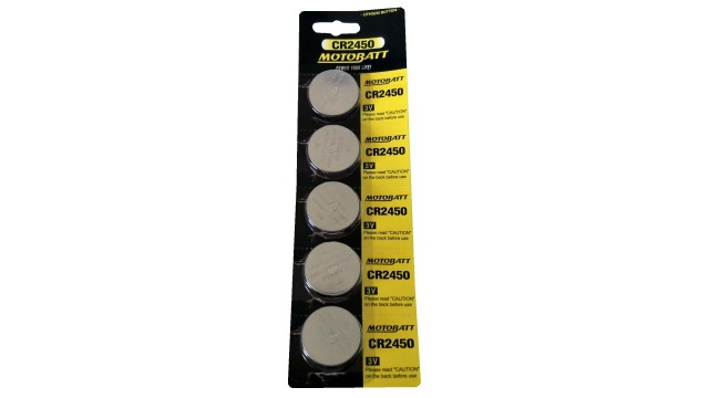 ΜΠΑΤΑΡΙΑ ΛΙΘΙΟΥ CR2450 MOTOBATT (5 τεμάχια)