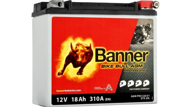 ΜΠΑΤΑΡΙΑ 52001 (ETX20L) BANNER BIKE BULL AGM PRO