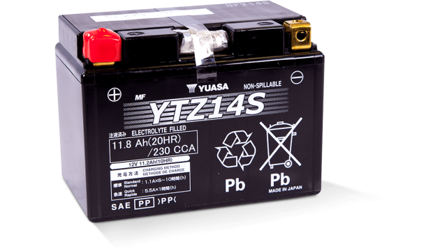ΜΠΑΤΑΡΙΑ YTZ14S YUASA VRLA FACTORY ACTIVATED ( Made in Japan )