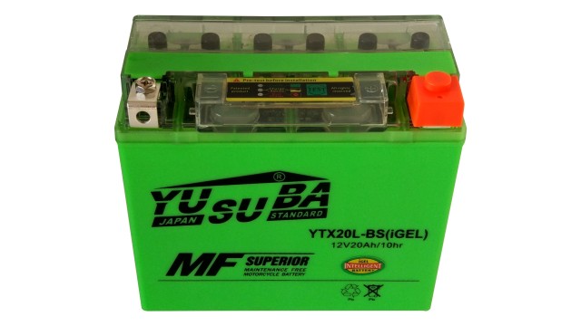 ΜΠΑΤΑΡΙΑ YTX20L-BS YUSUBA GEL  12V 20AH